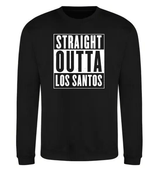 Світшот Straight Outta Los Santos Чорний фото