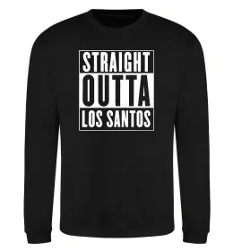 Світшот Straight Outta Los Santos Чорний фото