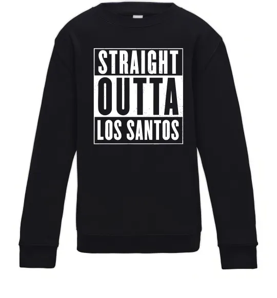 Детский Свитшот Straight Outta Los Santos Черный фото