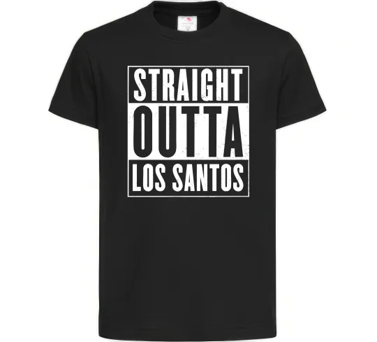 Детская футболка Straight Outta Los Santos Черный фото