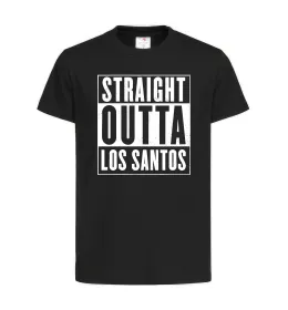 Детская футболка Straight Outta Los Santos Черный фото