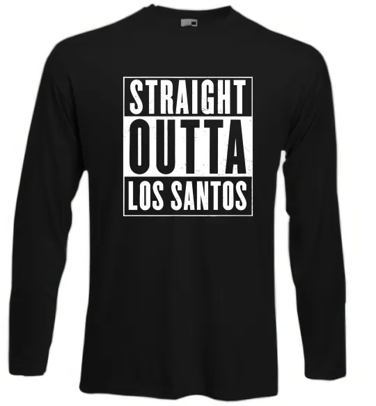Лонгслив Straight Outta Los Santos Черный фото