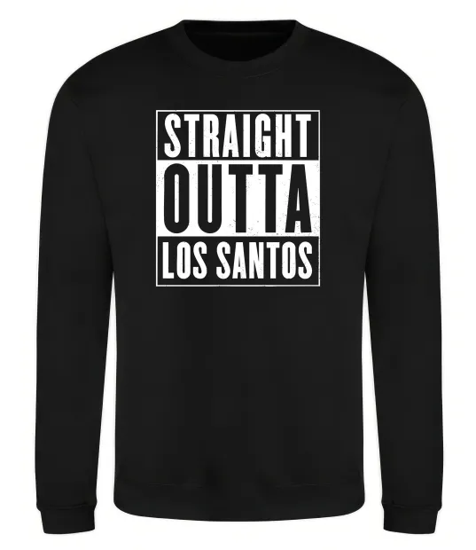 Свитшот Straight Outta Los Santos Черный фото