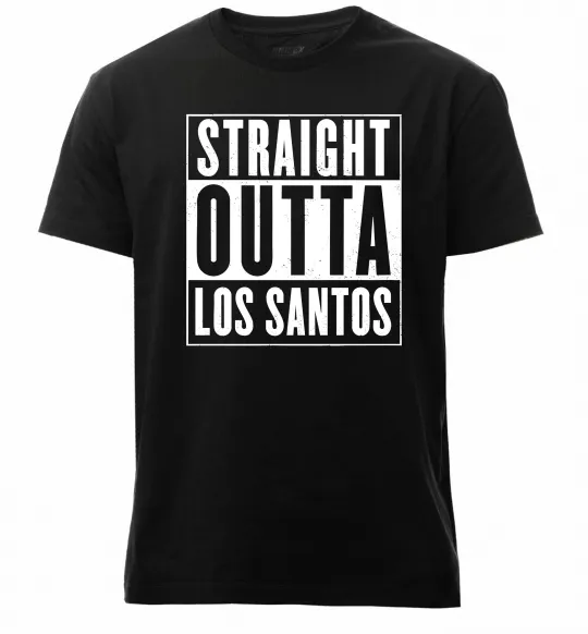 Мужская премиум футболка Straight Outta Los Santos Черный фото
