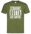 Мужская футболка Straight Outta Los Santos Оливковый фото