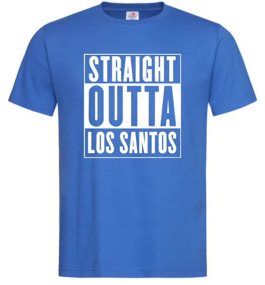 Мужская футболка Straight Outta Los Santos Ярко-синий фото