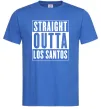 Мужская футболка Straight Outta Los Santos Ярко-синий фото