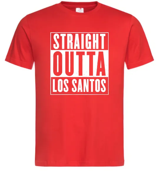 Мужская футболка Straight Outta Los Santos Красный фото