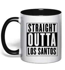 Чашка с цветной ручкой