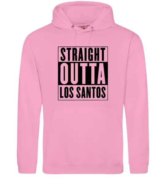 Чоловіча толстовка (худі) Straight Outta Los Santos Рожевий фото