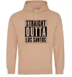 Мужская толстовка (худи) Straight Outta Los Santos Песочный фото