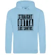 Чоловіча толстовка (худі) Straight Outta Los Santos Блакитний фото
