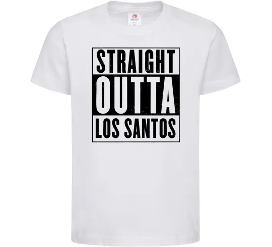 Детская футболка Straight Outta Los Santos Белый фото