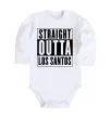 Дитячий бодік Straight Outta Los Santos Білий фото