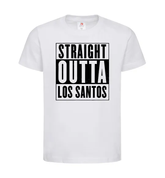 Дитяча футболка Straight Outta Los Santos Білий фото