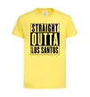 Дитяча футболка Straight Outta Los Santos Лимонний фото