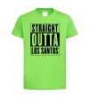 Дитяча футболка Straight Outta Los Santos Лаймовий фото