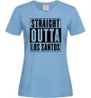 Женская футболка Straight Outta Los Santos Голубой фото