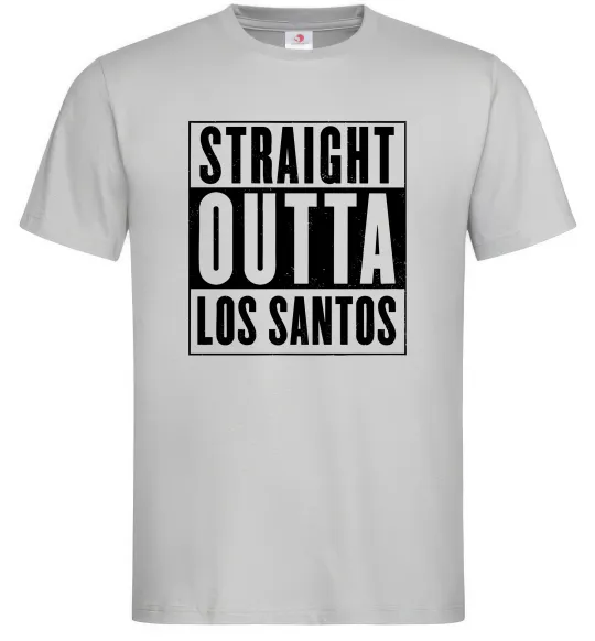 Мужская футболка Straight Outta Los Santos Серый фото