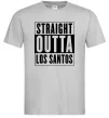 Мужская футболка Straight Outta Los Santos Серый фото