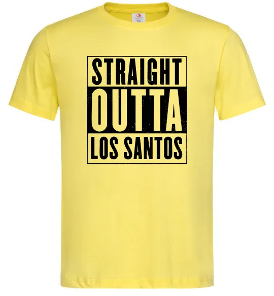 Мужская футболка Straight Outta Los Santos Лимонный фото