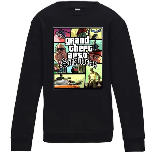 Детский Свитшот San Andreas Черный фото