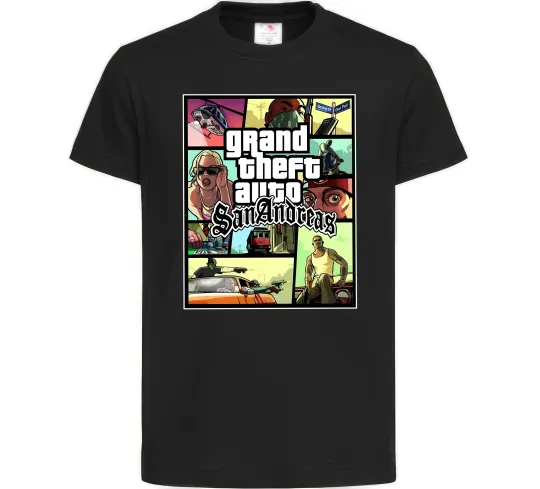 Детская футболка San Andreas Черный фото