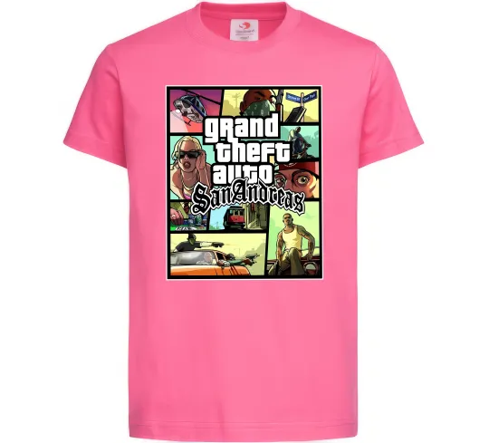 Детская футболка San Andreas Ярко-розовый фото
