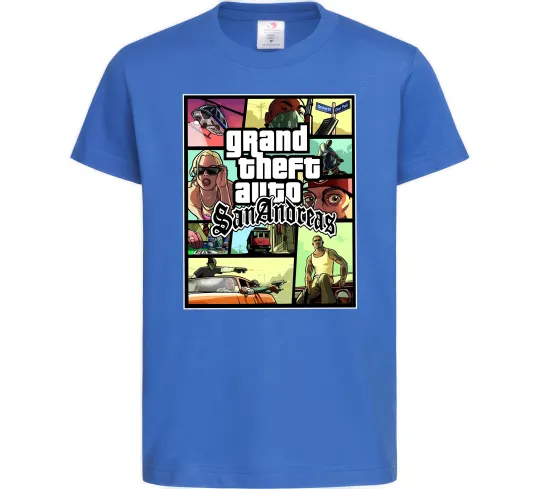Детская футболка San Andreas Ярко-синий фото