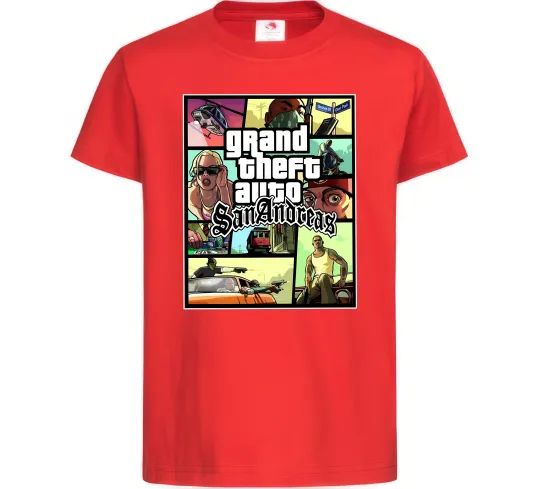 Детская футболка San Andreas Красный фото