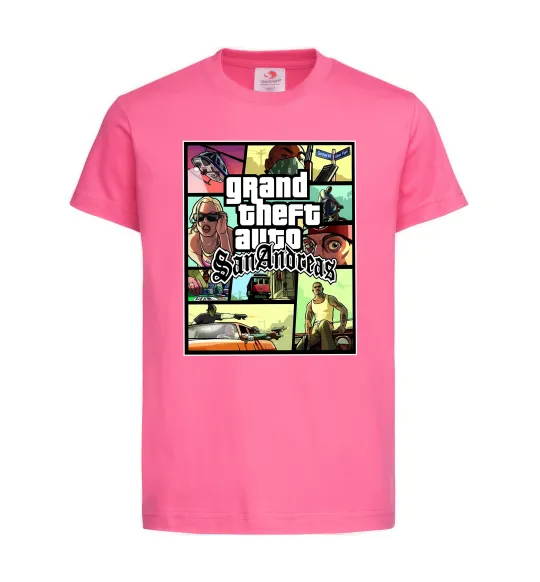 Детская футболка San Andreas Ярко-розовый фото