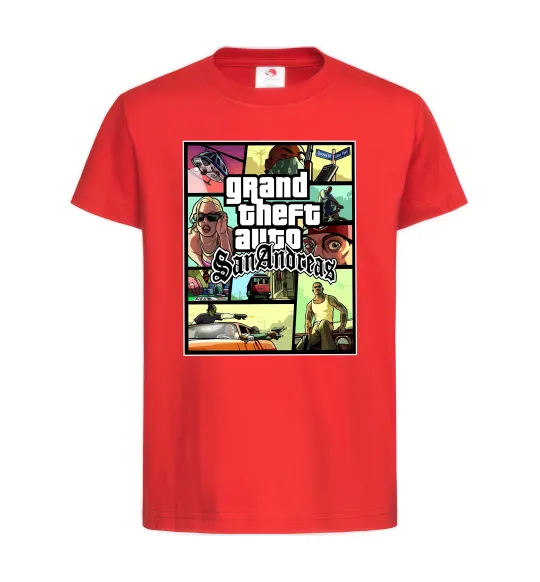 Детская футболка San Andreas Красный фото