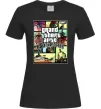 Жіноча футболка San Andreas Чорний фото