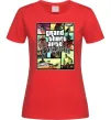 Жіноча футболка San Andreas Червоний фото