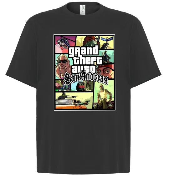 Футболка Оверсайз San Andreas Черный фото