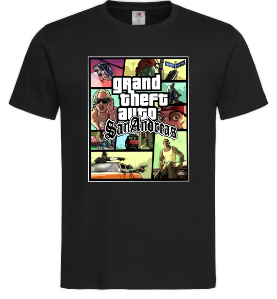 Мужская футболка San Andreas Черный фото