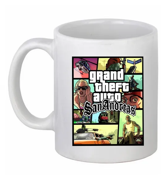 Чашка керамическая San Andreas Белый фото