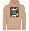 Мужская толстовка (худи) San Andreas Песочный фото
