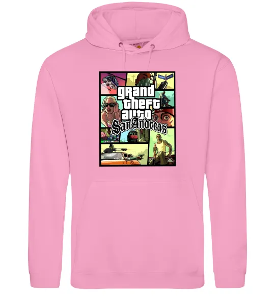 Жіноча толстовка (худі) San Andreas Рожевий фото