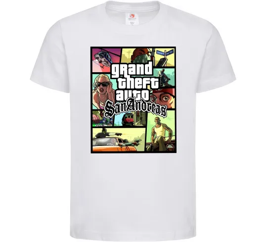 Детская футболка San Andreas Белый фото
