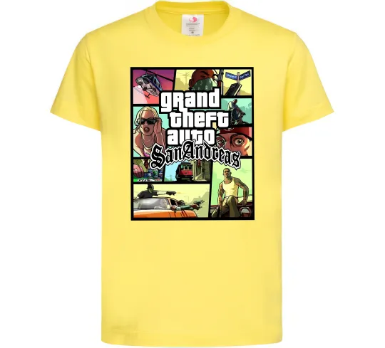 Детская футболка San Andreas Лимонный фото