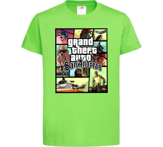 Детская футболка San Andreas Лаймовый фото