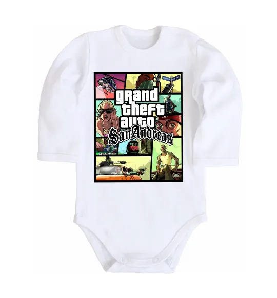 Детский боди San Andreas Белый фото
