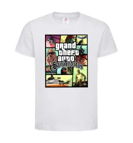 Детская футболка San Andreas Белый фото
