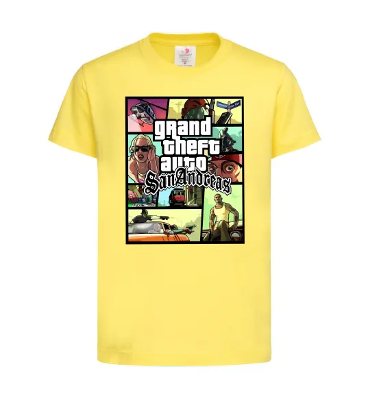 Детская футболка San Andreas Лимонный фото