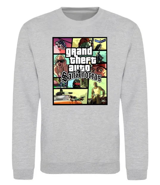 Свитшот San Andreas Серый меланж фото