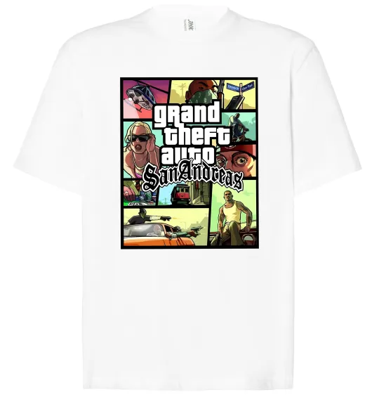 Футболка Оверсайз San Andreas Белый фото