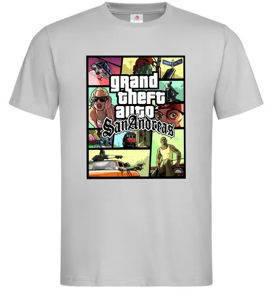 Мужская футболка San Andreas Серый фото