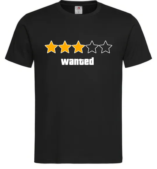 Чоловіча футболка Wanted GTA Чорний фото