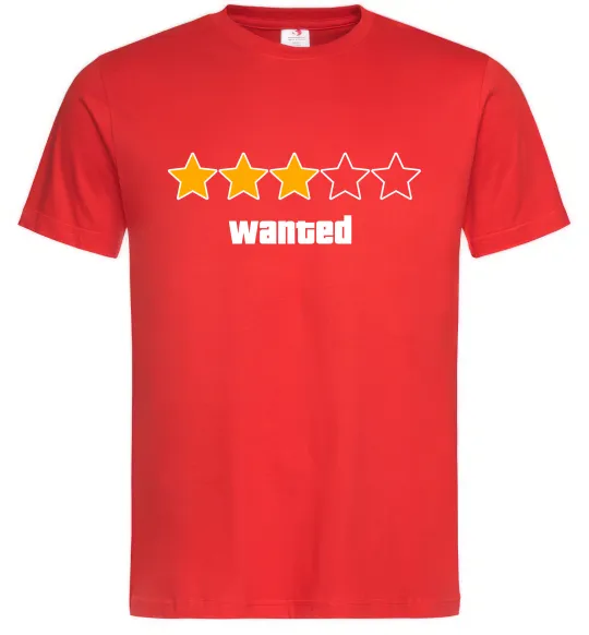 Чоловіча футболка Wanted GTA Червоний фото